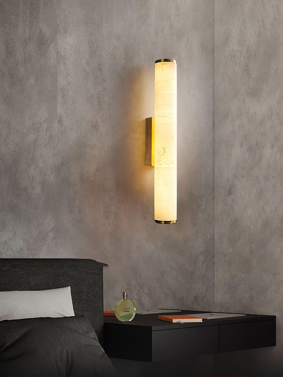 Modern Alabaster Tube LED Wall Sconce Light