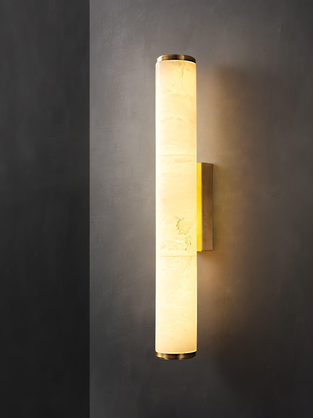 Modern Alabaster Tube LED Wall Sconce Light