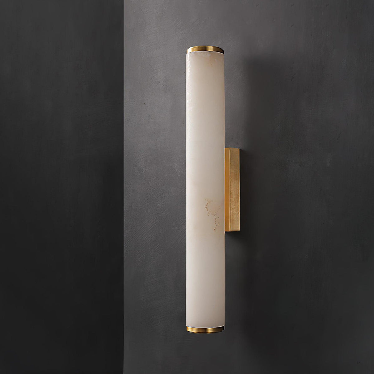 Modern Alabaster Tube LED Wall Sconce Light