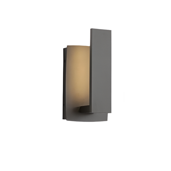 Modern Aluminum Wall Sconce with Backlit Glow