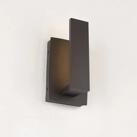 Modern Aluminum Wall Sconce with Backlit Glow