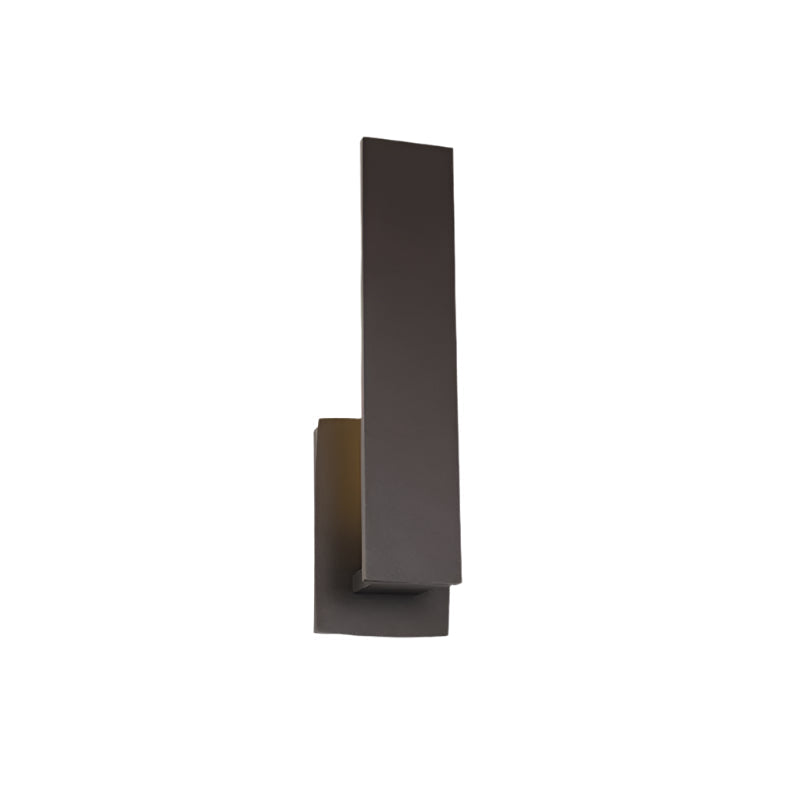 Modern Aluminum Wall Sconce with Backlit Glow