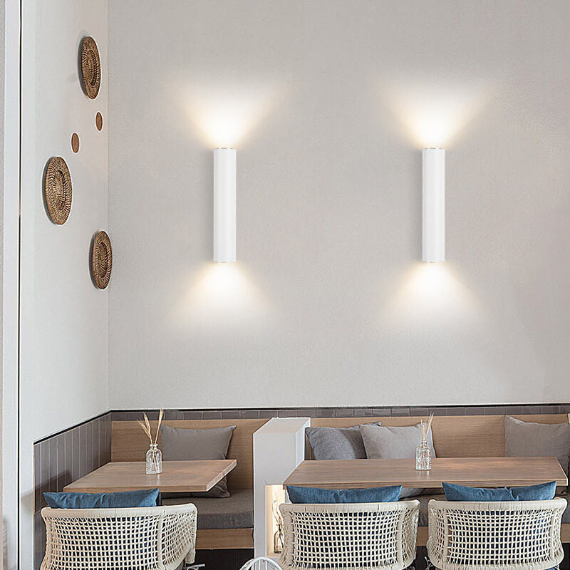 Modern Aluminum Wall Sconce with Up Down Glow