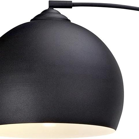 Modern Arc Floor Lamp with Dome Metal Shade