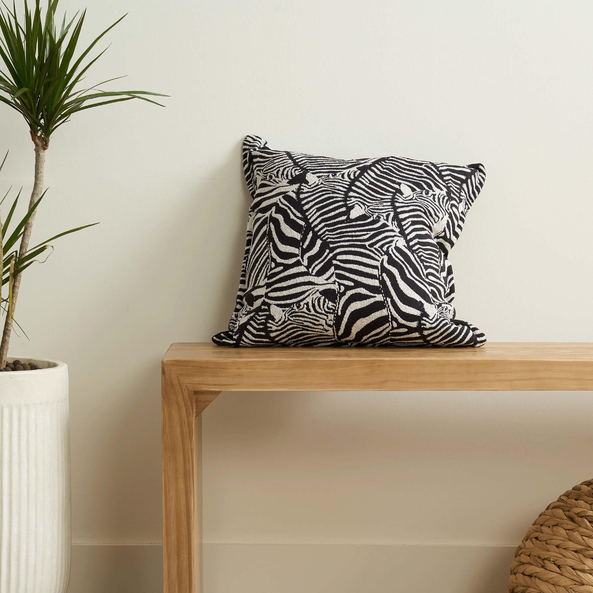 Modern Art Cushion Cover with Hidden Zipper