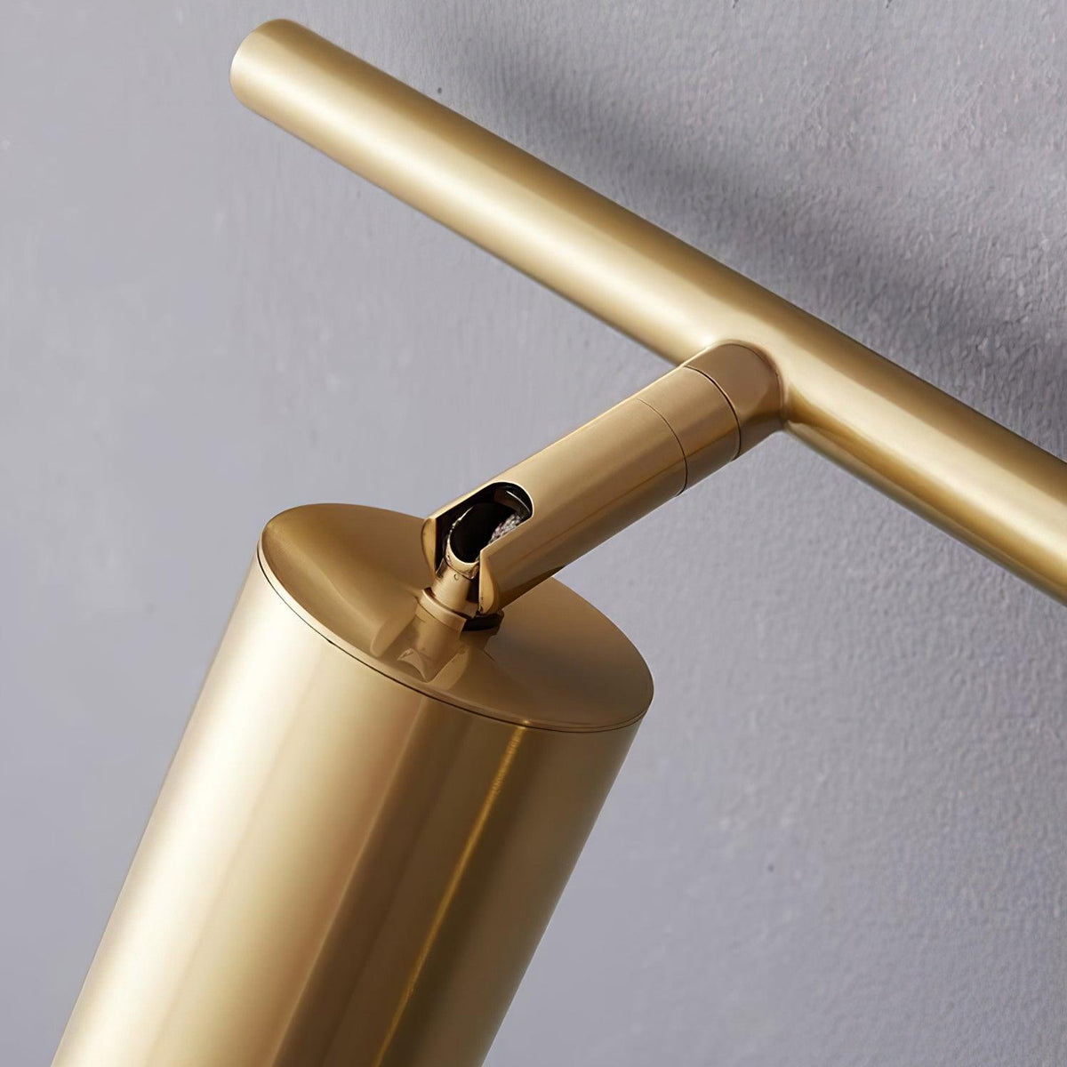 Modern Brass Double Head Wall Spotlight Bar