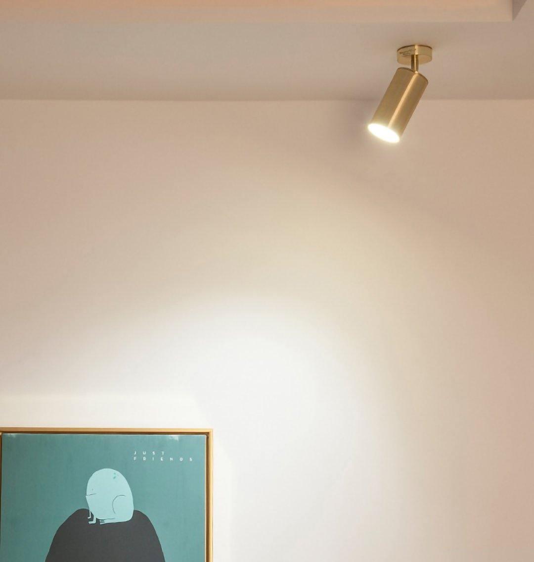 Modern Brass Double Head Wall Spotlight Bar