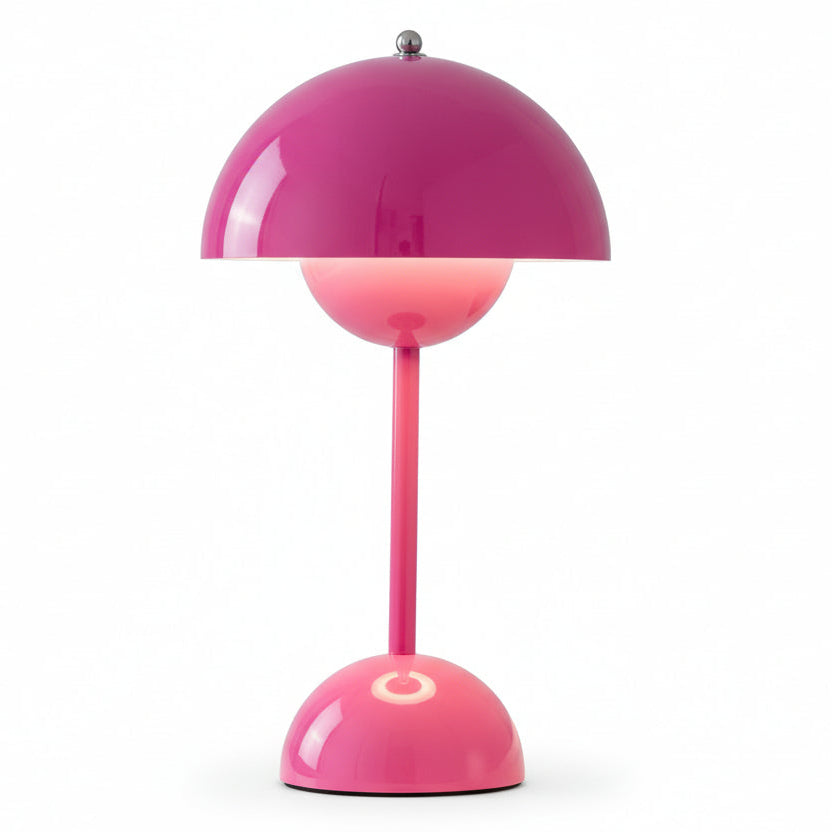Modern Cordless Dome Table Lamp Warm LED Glow