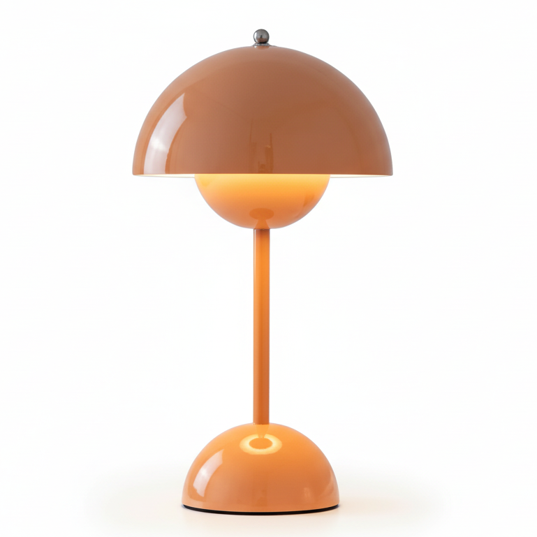 Modern Cordless Dome Table Lamp Warm LED Glow