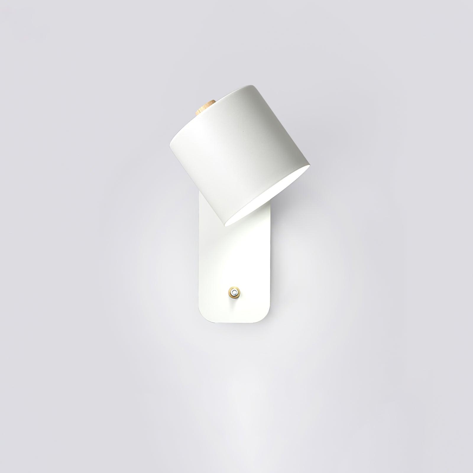 Modern Cylinder Wall Sconce with Rotary Shade