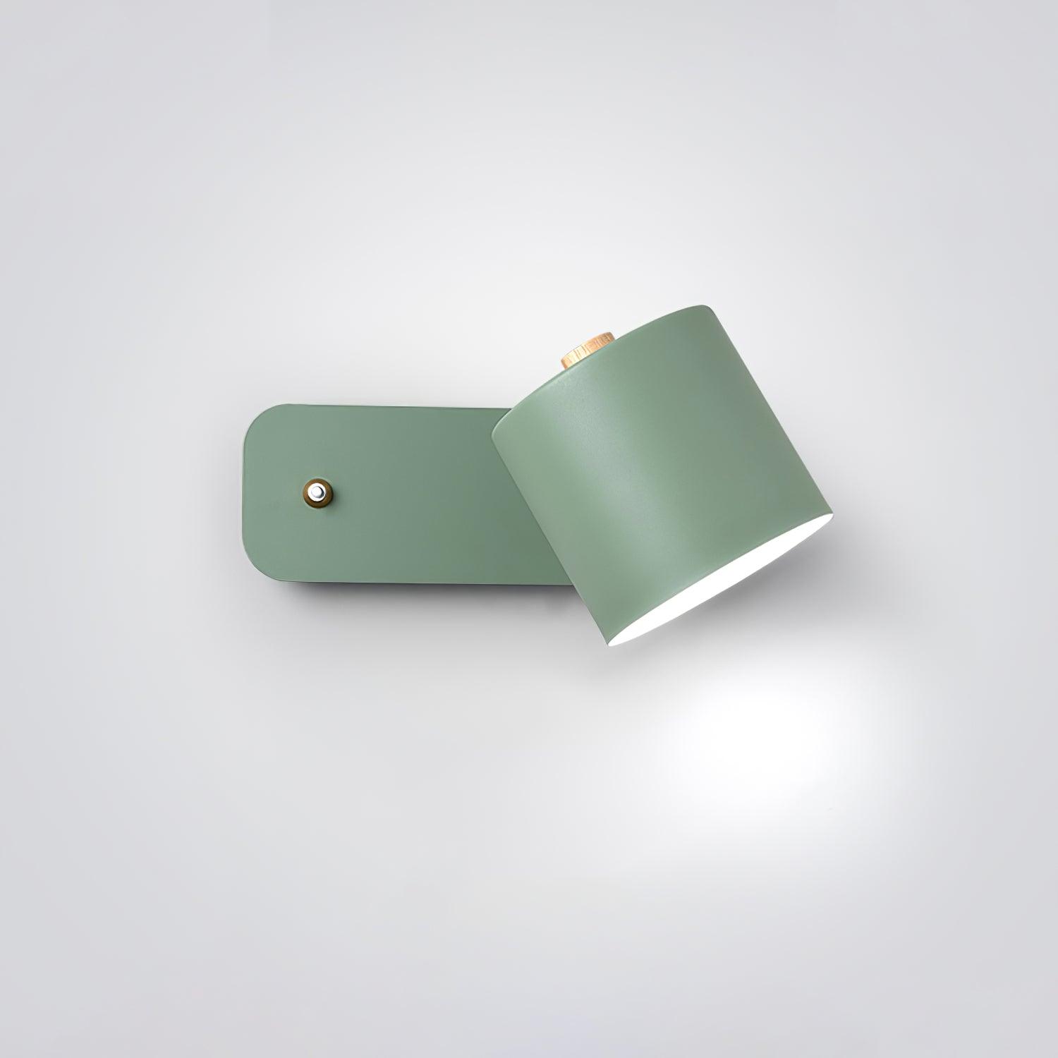 Modern Cylinder Wall Sconce with Rotary Shade