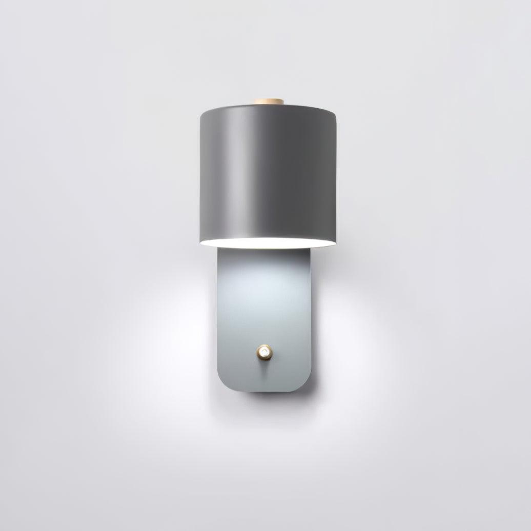 Modern Cylinder Wall Sconce with Rotary Shade