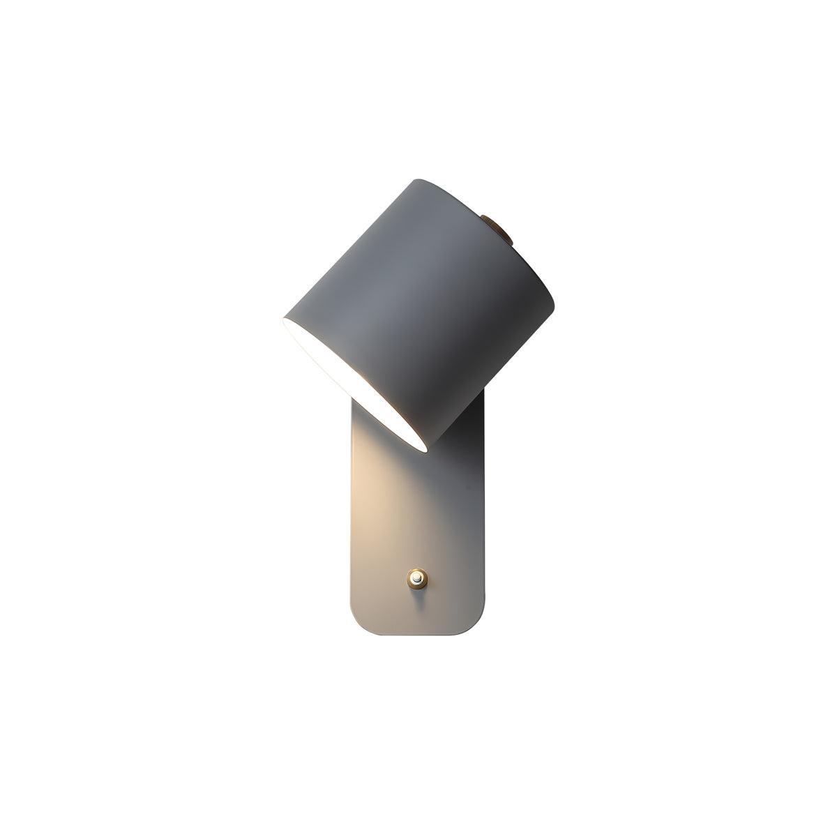 Modern Cylinder Wall Sconce with Rotary Shade