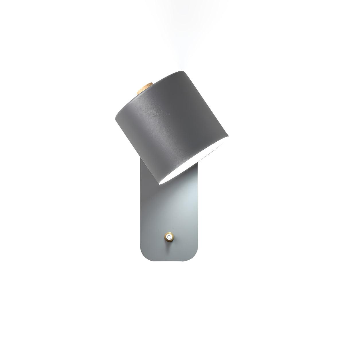 Modern Cylinder Wall Sconce with Rotary Shade