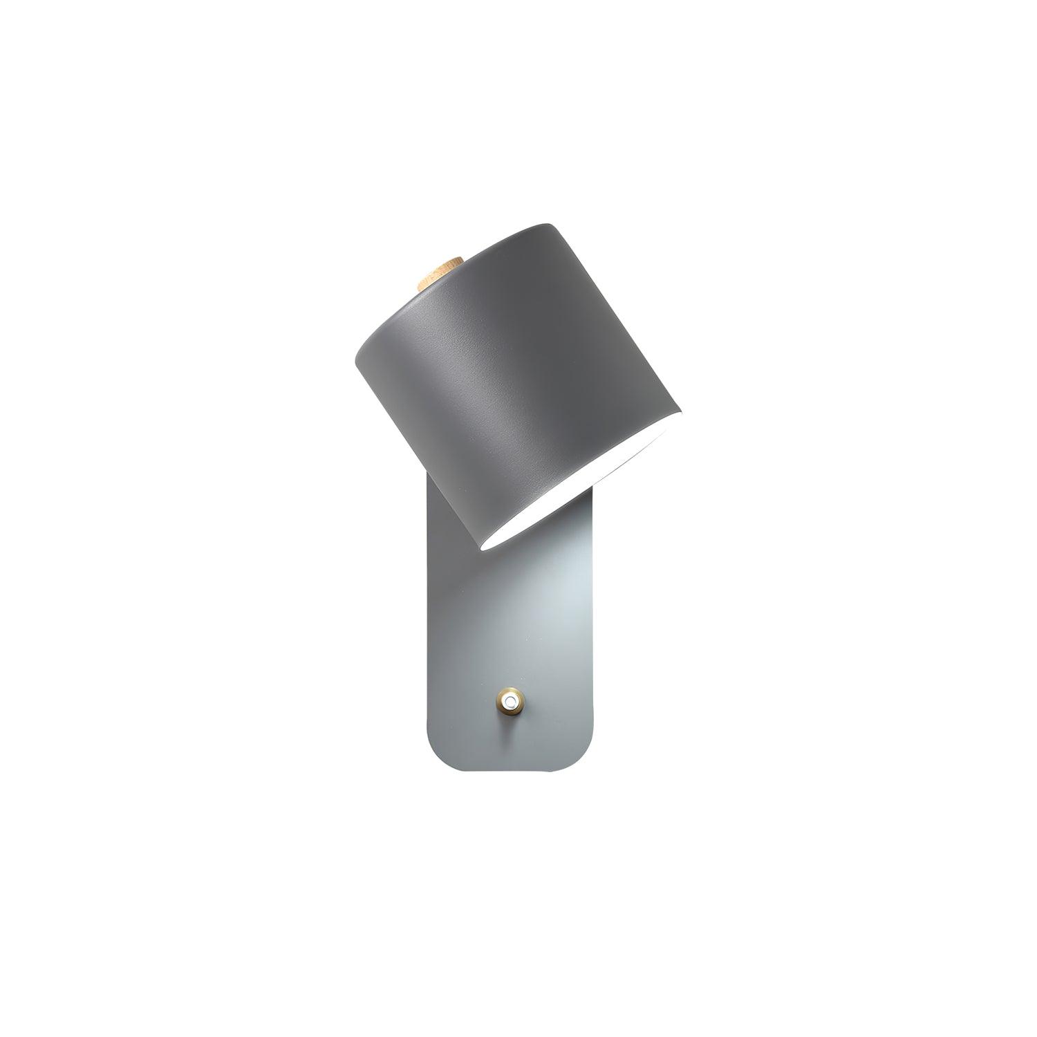 Modern Cylinder Wall Sconce with Rotary Shade