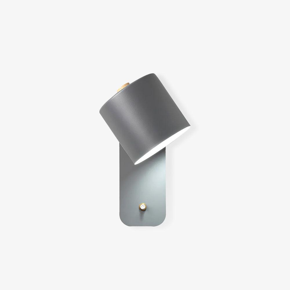 Modern Cylinder Wall Sconce with Rotary Shade
