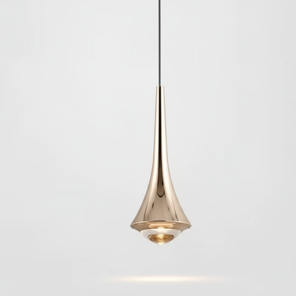 Modern Glass Teardrop LED Pendant Light