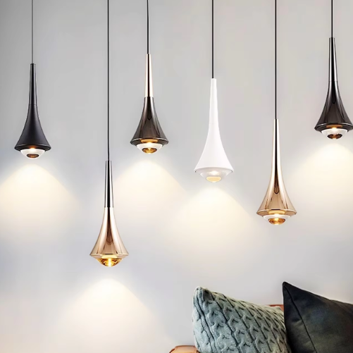 Modern Glass Teardrop LED Pendant Light