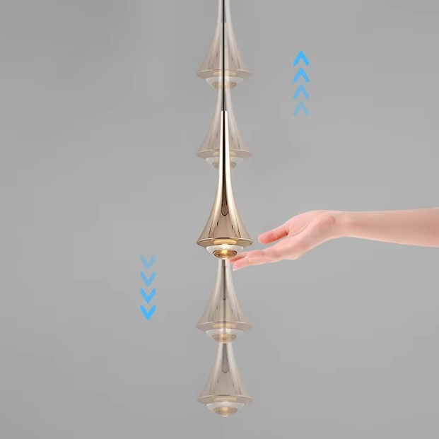 Modern Glass Teardrop LED Pendant Light