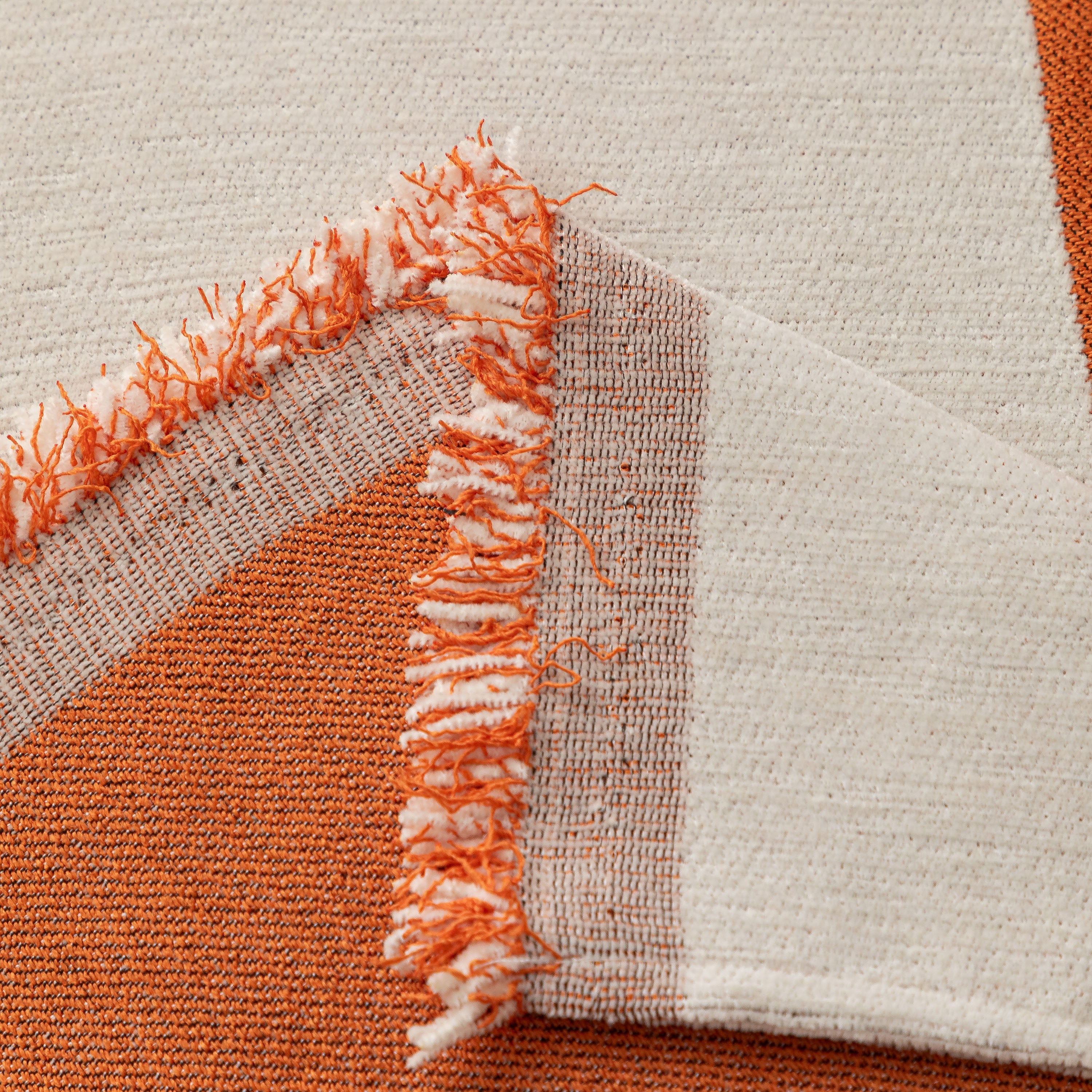 Modern Plaid Chenille Sofa Throw with Tassels