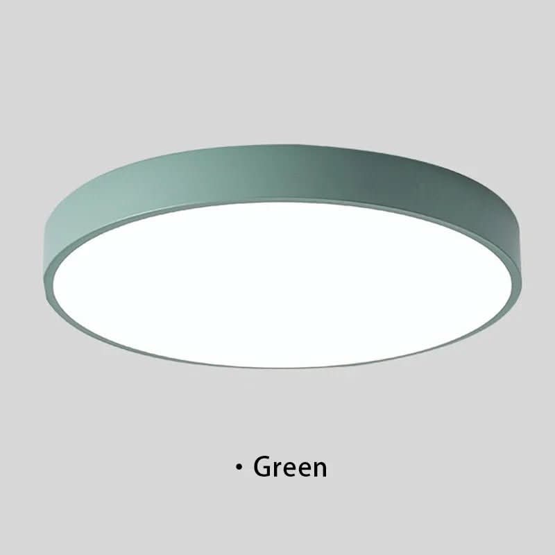 Modern Round LED Ceiling Light with Color Rim
