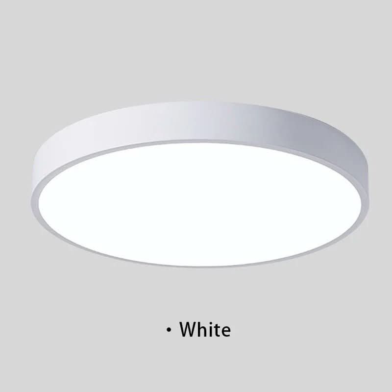 Modern Round LED Ceiling Light with Color Rim