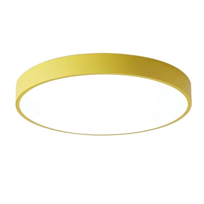Modern Round LED Ceiling Light with Color Rim