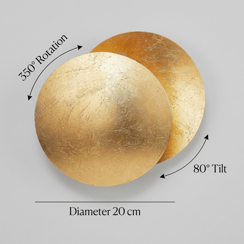Modern Round LED Wall Light Eclipse Style