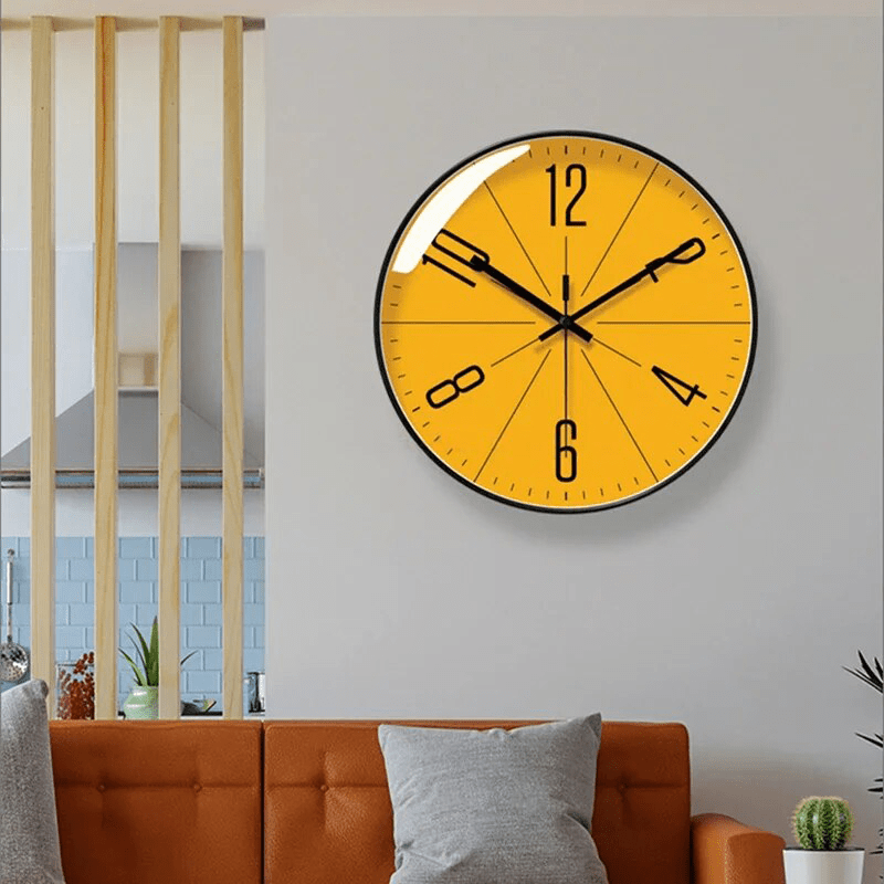 Modern Silent Wall Clock with Bold Numerals