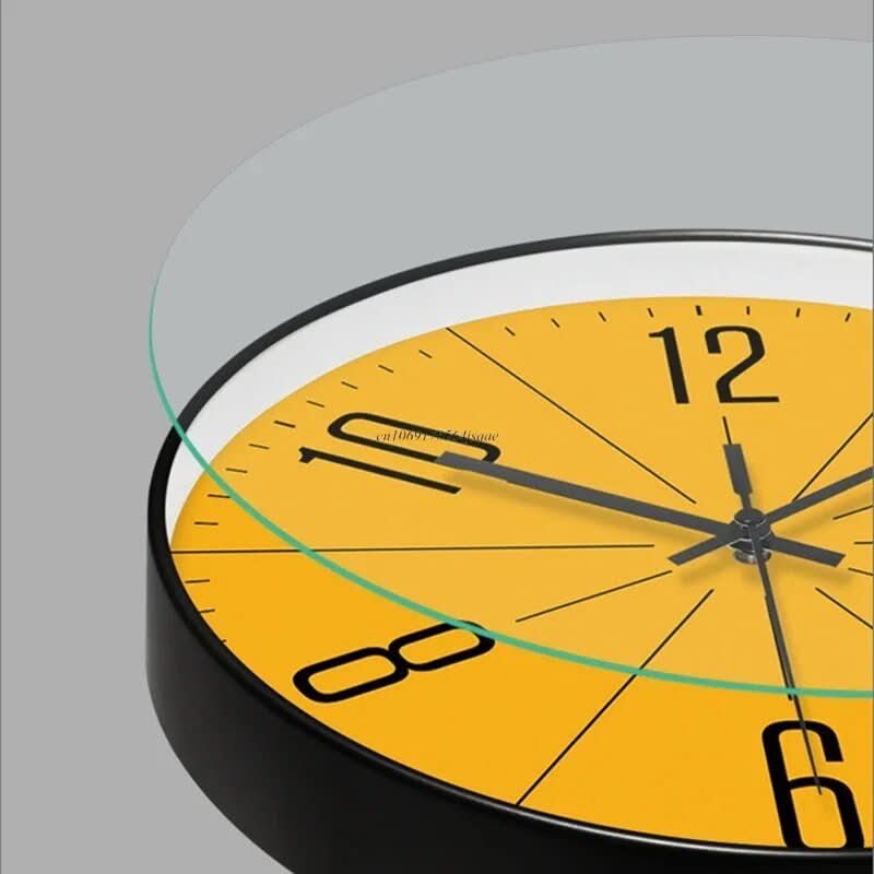 Modern Silent Wall Clock with Bold Numerals