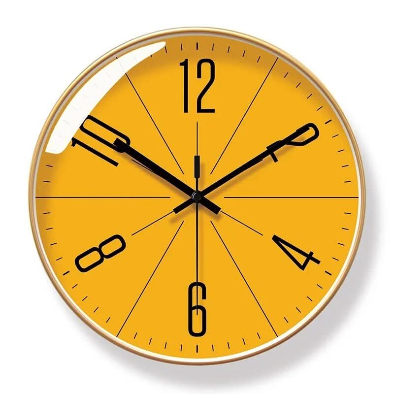 Modern Silent Wall Clock with Bold Numerals