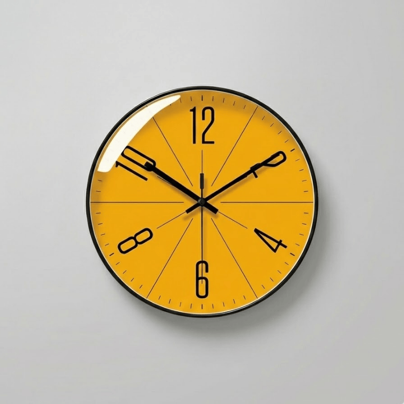 Modern Silent Wall Clock with Bold Numerals