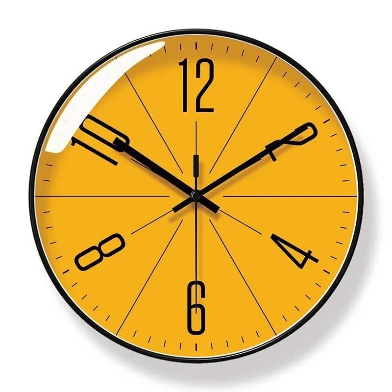 Modern Silent Wall Clock with Bold Numerals