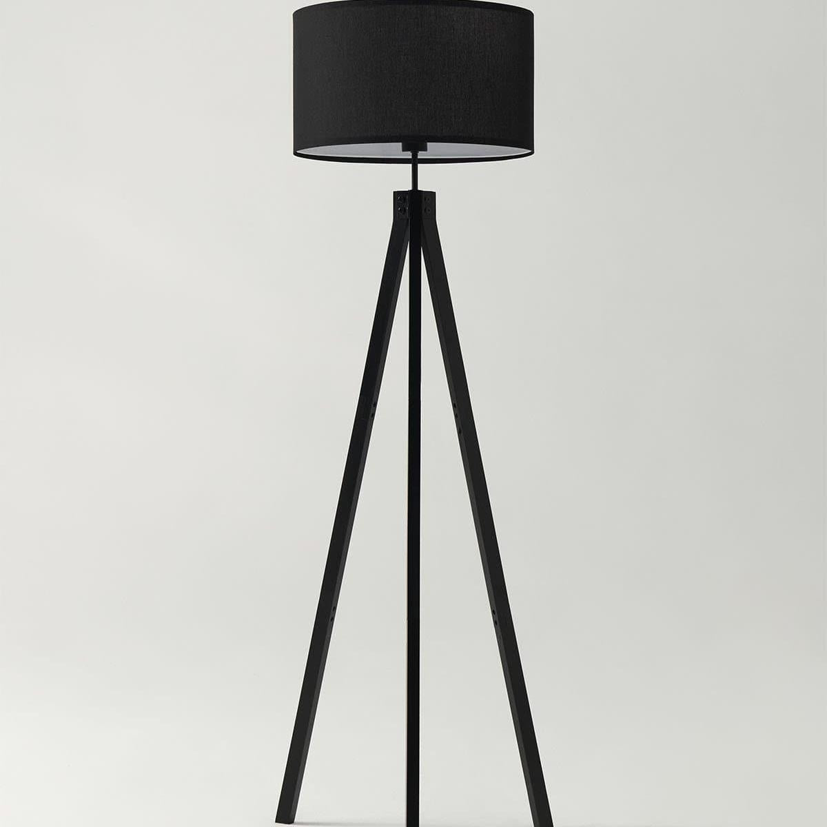 Modern Tripod Floor Lamp with Fabric Shade