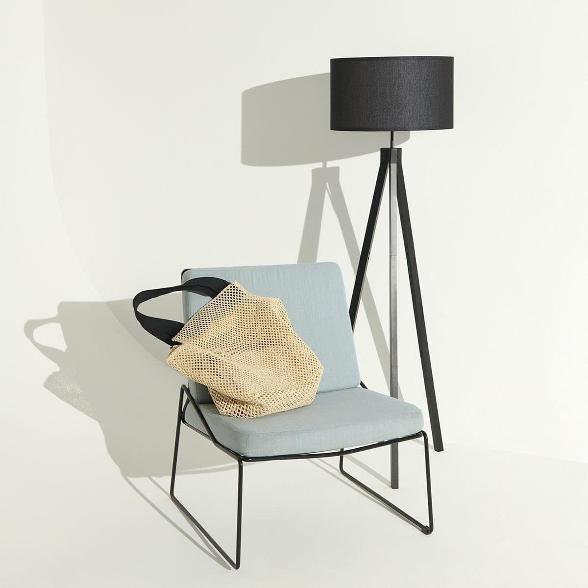 Modern Tripod Floor Lamp with Fabric Shade