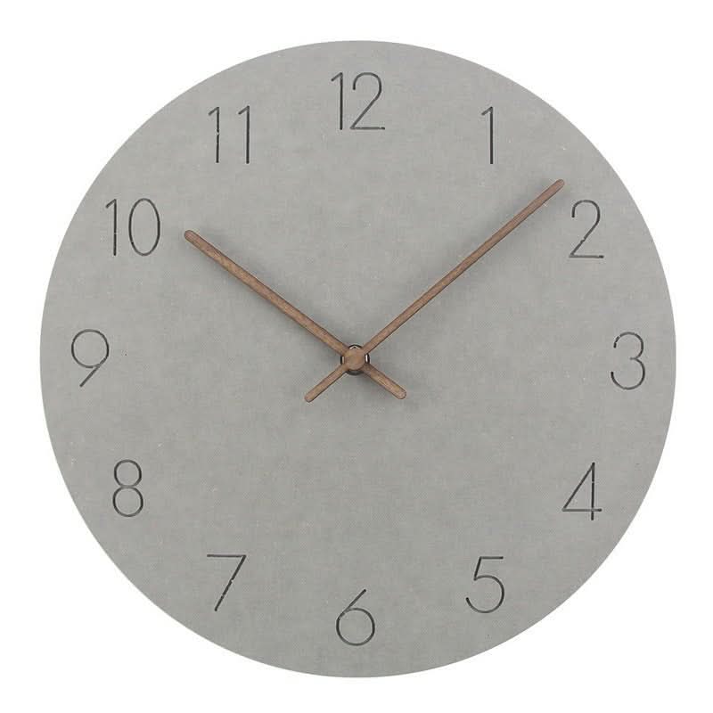 Modern Wood Wall Clock with Silent Movement