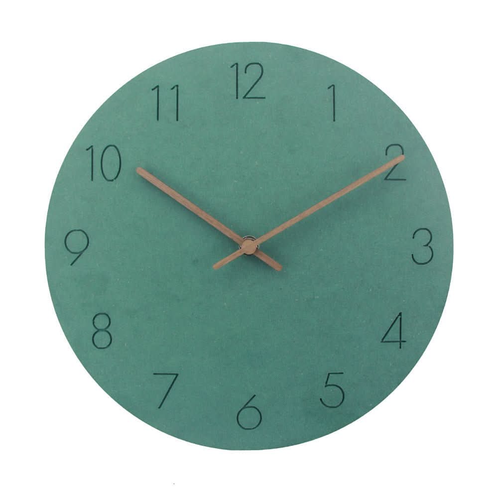 Modern Wood Wall Clock with Silent Movement