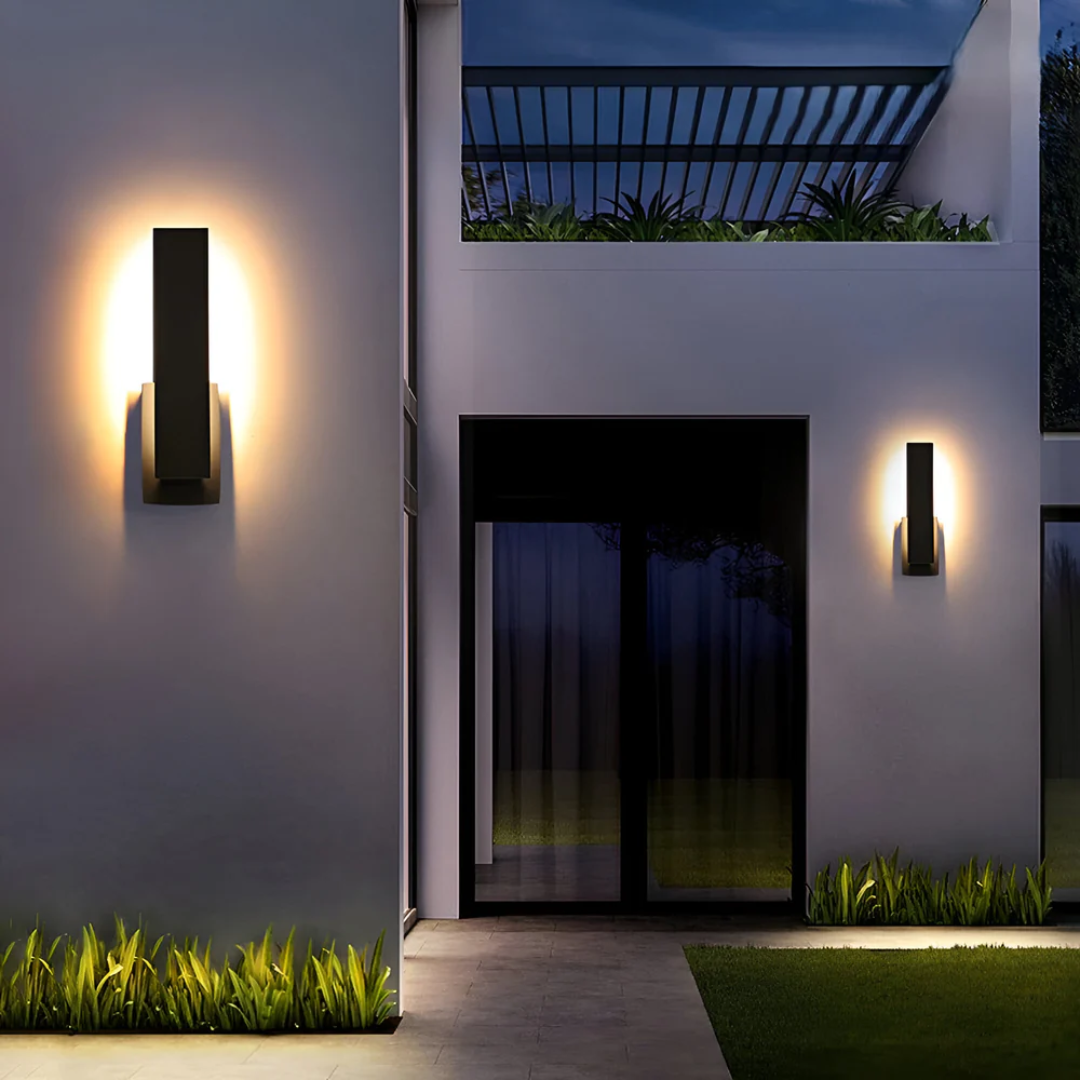 Modern Outdoor LED Wall Sconce with Warm Glow