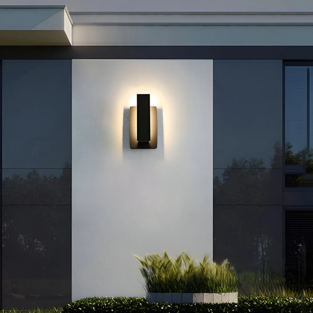 Modern Outdoor LED Wall Sconce with Warm Glow