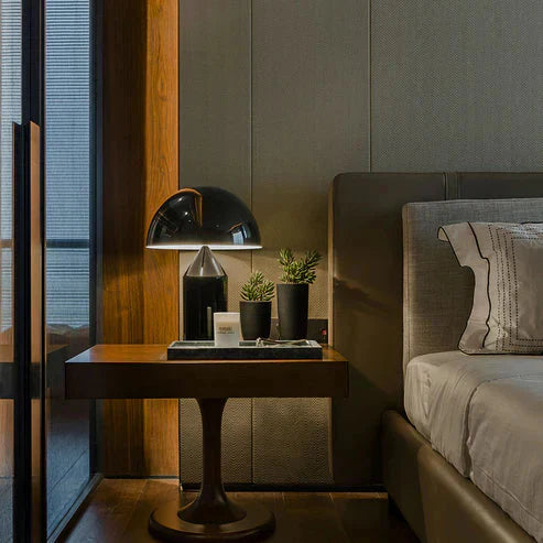 Nordic Brass Dome Table Lamp with 3 Lights