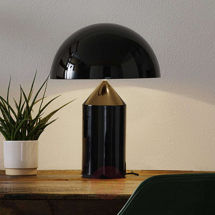 Nordic Brass Dome Table Lamp with 3 Lights
