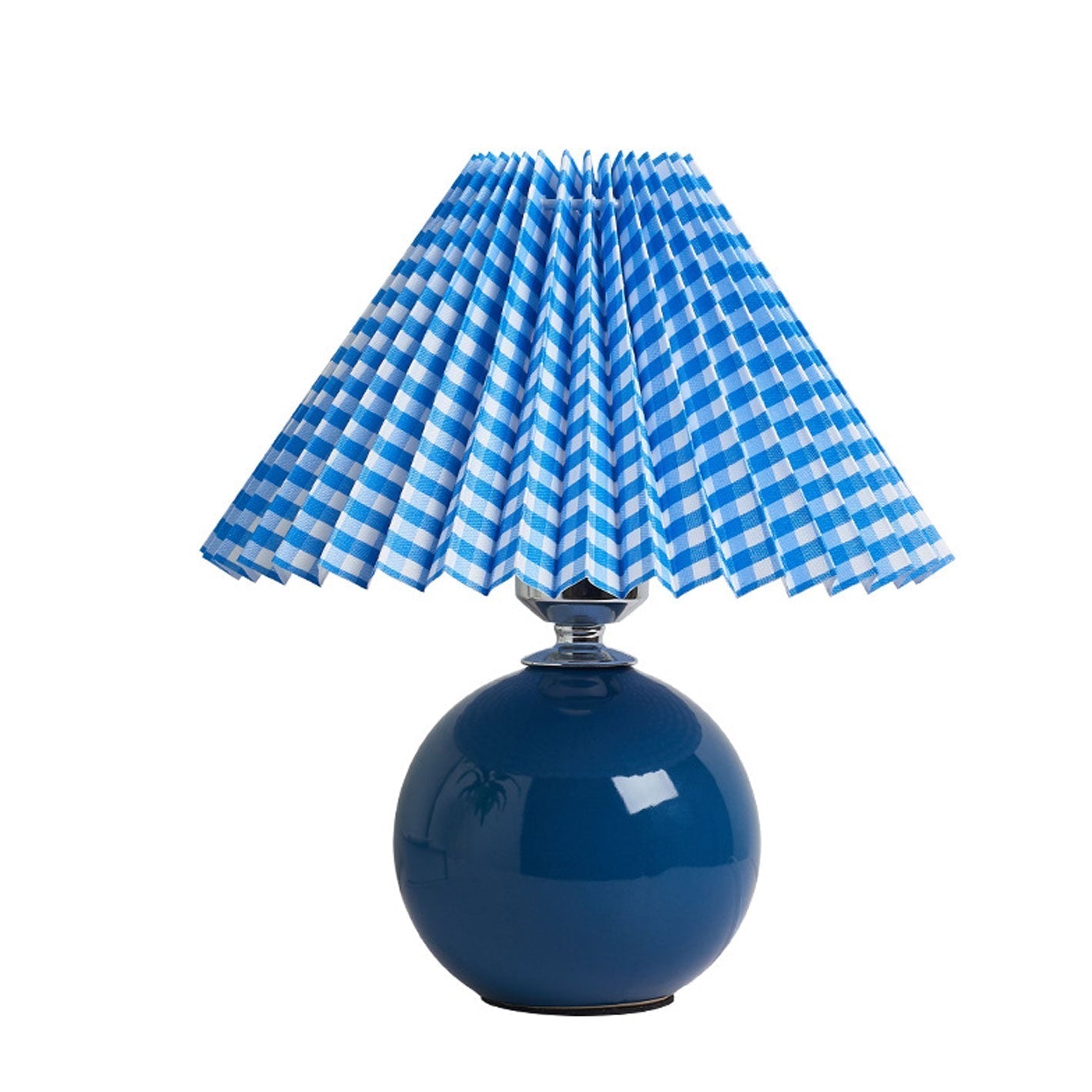 Nordic Ceramic Table Lamp with Pleated Shade