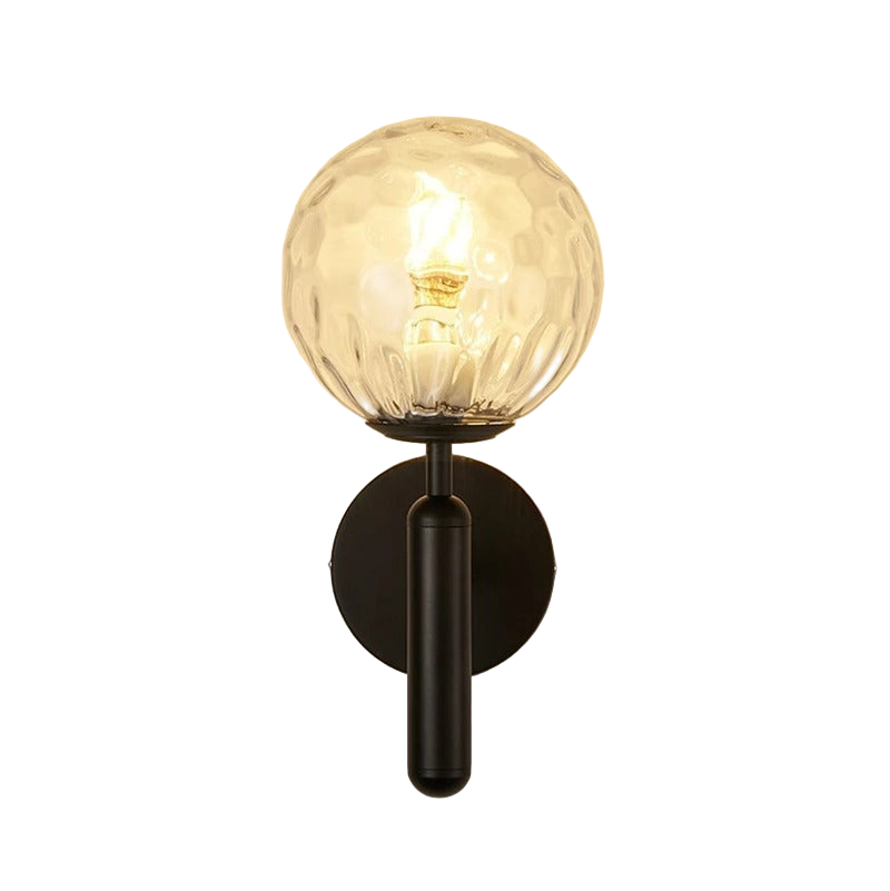 Nordic Glass Globe Wall Sconce with LED Light