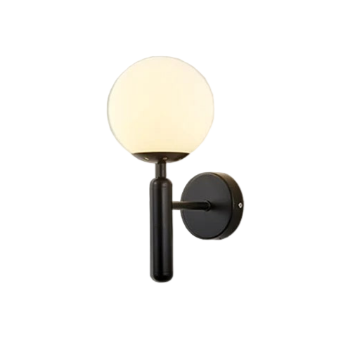 Nordic Glass Globe Wall Sconce with LED Light