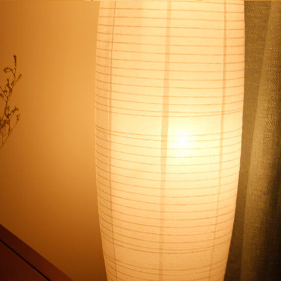 Nordic Rice Paper Floor Lamp with Dual Lights