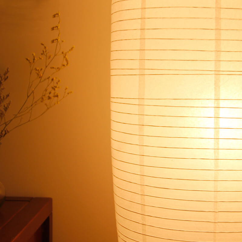 Nordic Rice Paper Floor Lamp with Dual Lights