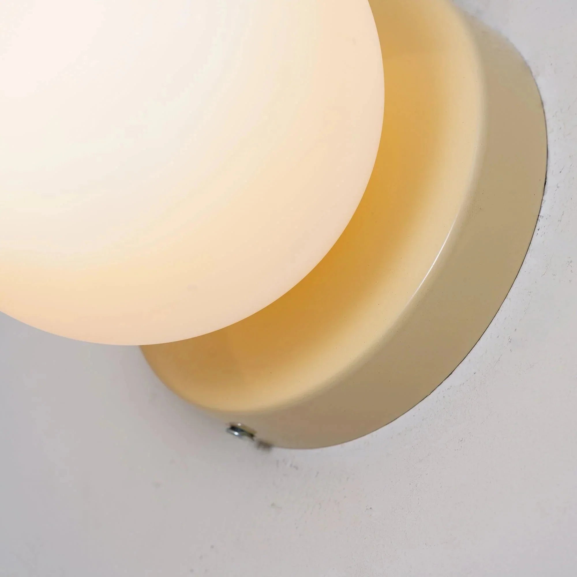 Nordic Glass Globe Sconce with Metal Mount