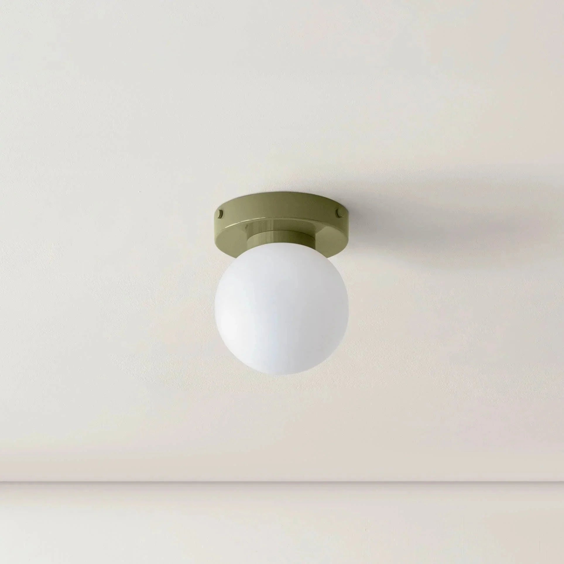 Nordic Glass Globe Sconce with Metal Mount