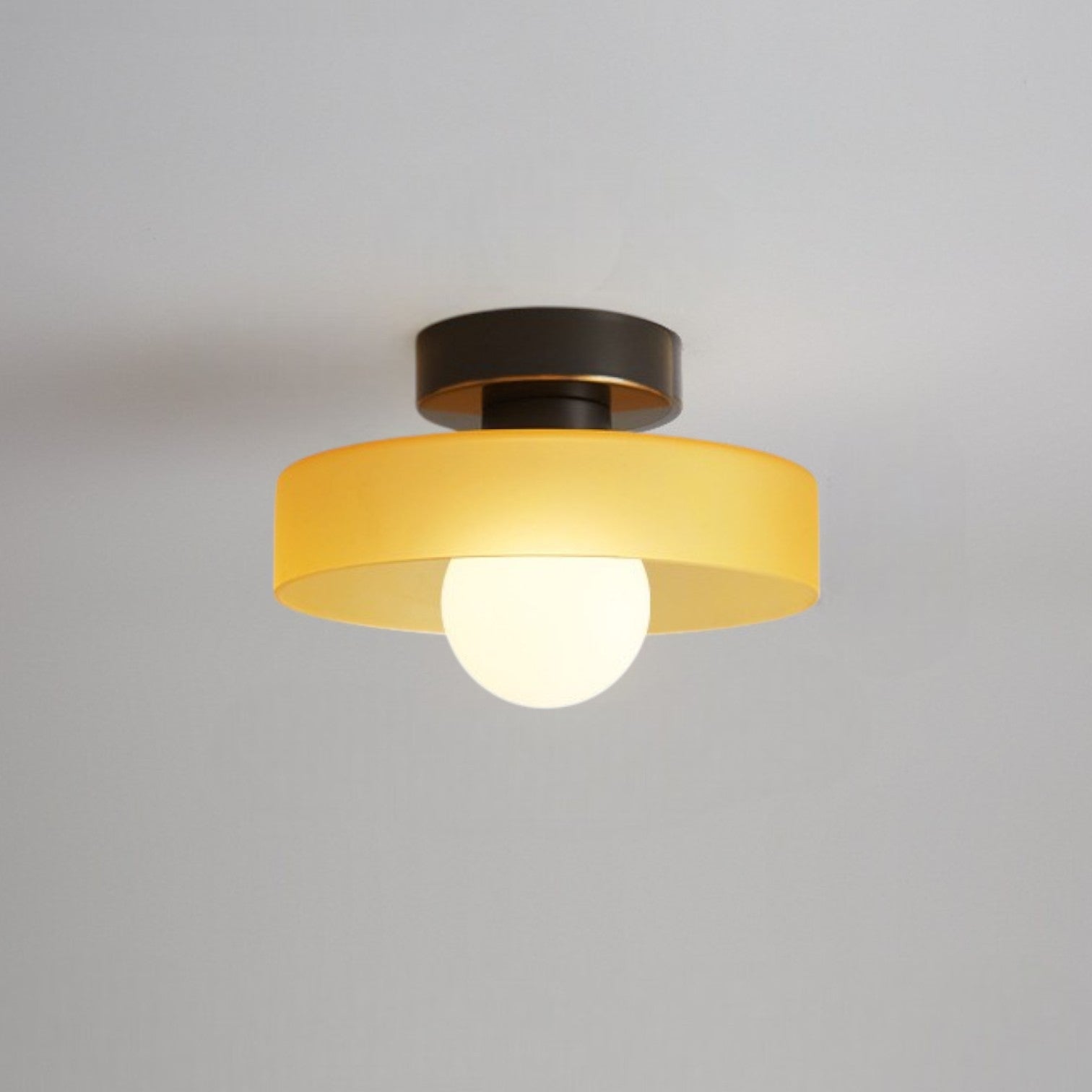 Bauhaus Glass Ceiling Light with Color Modes