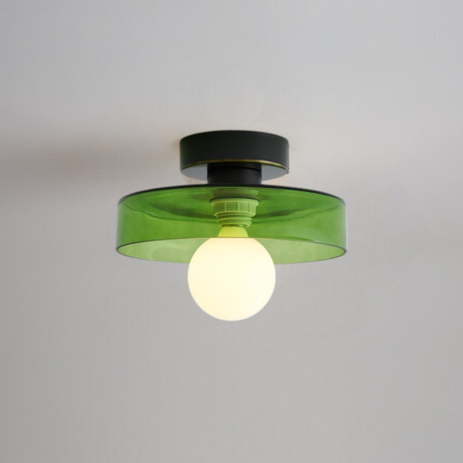 Bauhaus Glass Ceiling Light with Color Modes